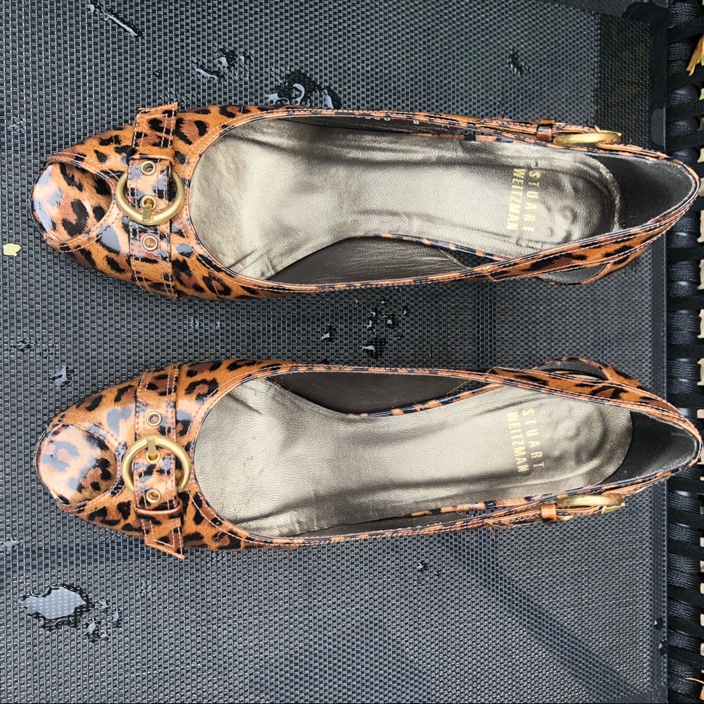 Stuart Weitzman Heels Sz 8 Open Toe - image 4